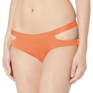 NWT Seafolly Solid Active Split Band Hipster Bikini Bottom in Tangelo Sz. 10